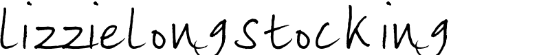 lizzielongstocking Font