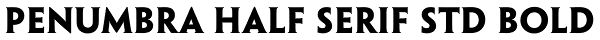 Penumbra Half Serif Std Bold Font