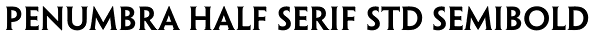 Penumbra Half Serif Std SemiBold Font