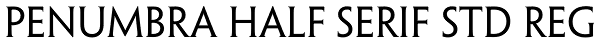 Penumbra Half Serif Std Reg Font