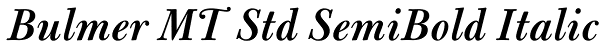 Bulmer MT Std SemiBold Italic Font