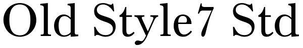 Old Style7 Std Font