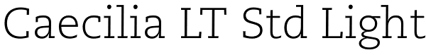 Caecilia LT Std Light Font