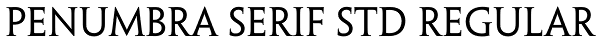 Penumbra Serif Std Regular Font