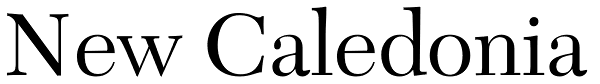 New Caledonia Font