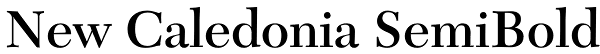 New Caledonia SemiBold Font