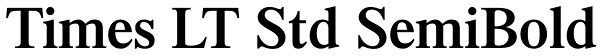 Times LT Std SemiBold Font