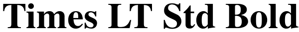 Times LT Std Bold Font