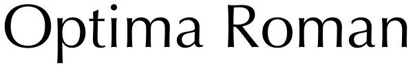 Optima Roman Font