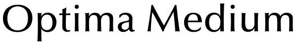 Optima Medium Font