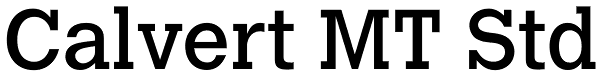 Calvert MT Std Font