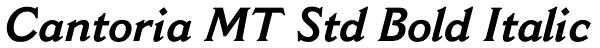 Cantoria MT Std Bold Italic Font