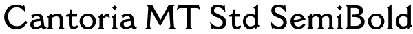 Cantoria MT Std SemiBold Font