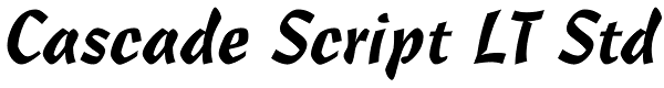 Cascade Script LT Std Font