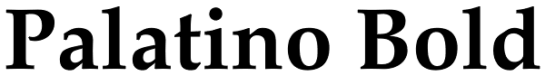 Palatino Bold Font