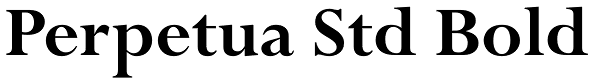 Perpetua Std Bold Font