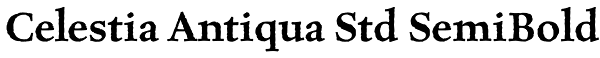 Celestia Antiqua Std SemiBold Font