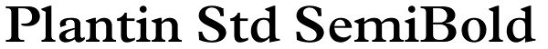 Plantin Std SemiBold Font