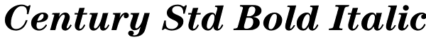 Century Std Bold Italic Font