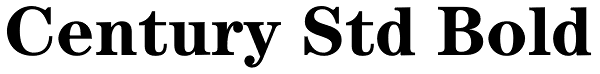 Century Std Bold Font