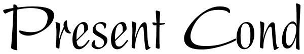 Present Cond Font