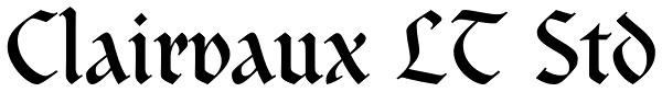 Clairvaux LT Std Font