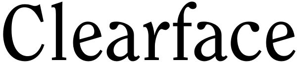 Clearface Font