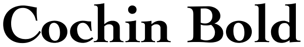 Cochin Bold Font