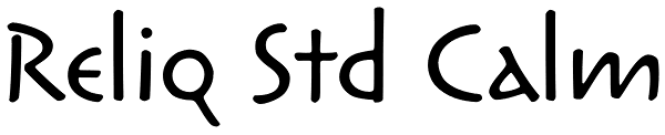 Reliq Std Calm Font