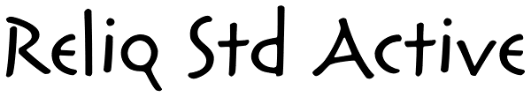 Reliq Std Active Font