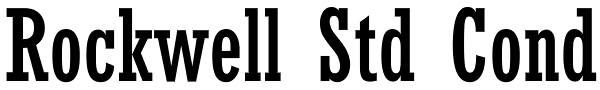 Rockwell Std Cond Font