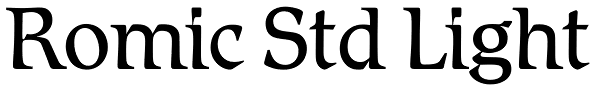 Romic Std Light Font