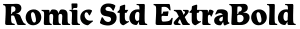 Romic Std ExtraBold Font