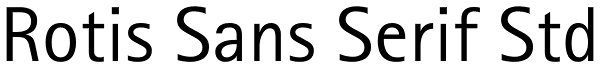 Rotis Sans Serif Std Font