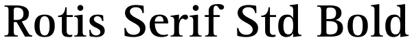 Rotis Serif Std Bold Font