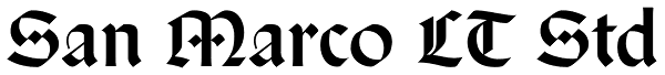 San Marco LT Std Font