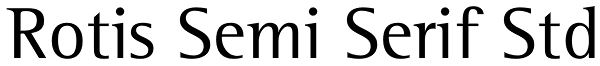 Rotis Semi Serif Std Font