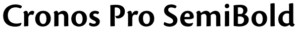 Cronos Pro SemiBold Font