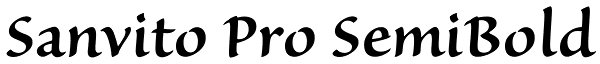 Sanvito Pro SemiBold Font