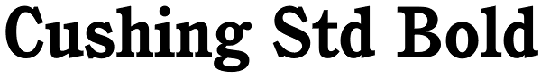 Cushing Std Bold Font