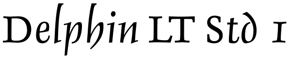 Delphin LT Std 1 Font