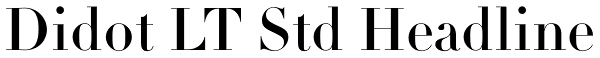 Didot LT Std Headline Font