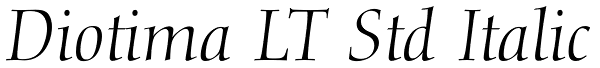 Diotima LT Std Italic Font