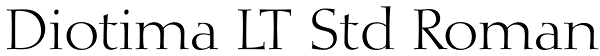 Diotima LT Std Roman Font