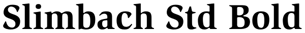 Slimbach Std Bold Font