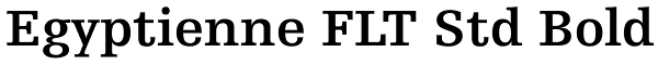 Egyptienne FLT Std Bold Font