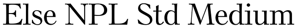 Else NPL Std Medium Font