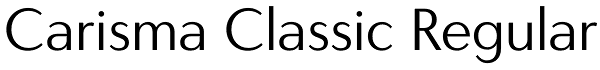 Carisma Classic Regular Font