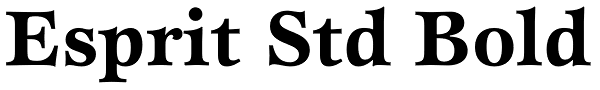 Esprit Std Bold Font