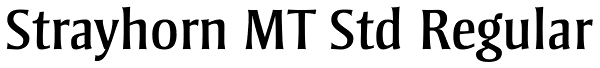 Strayhorn MT Std Regular Font